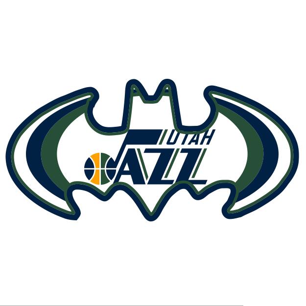 Utah Jazz Batman Logo DIY iron on transfer (heat transfer) Utah Jazz Batman Logo DIY iron on transfer (heat transfer)